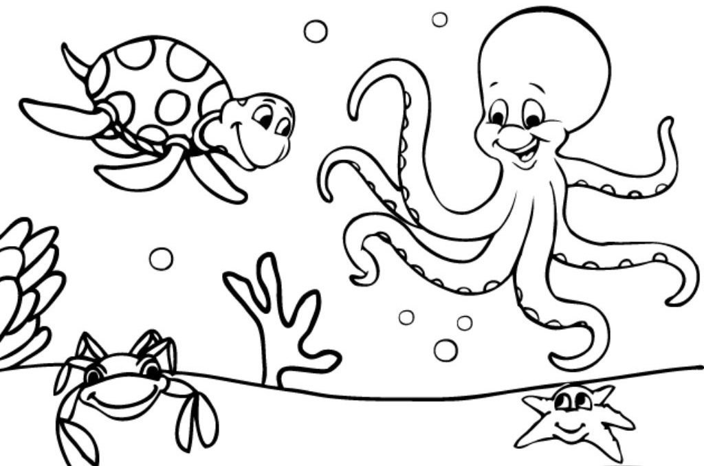 Buscas dibujos para colorear de animales marinos? Hemos preparado 